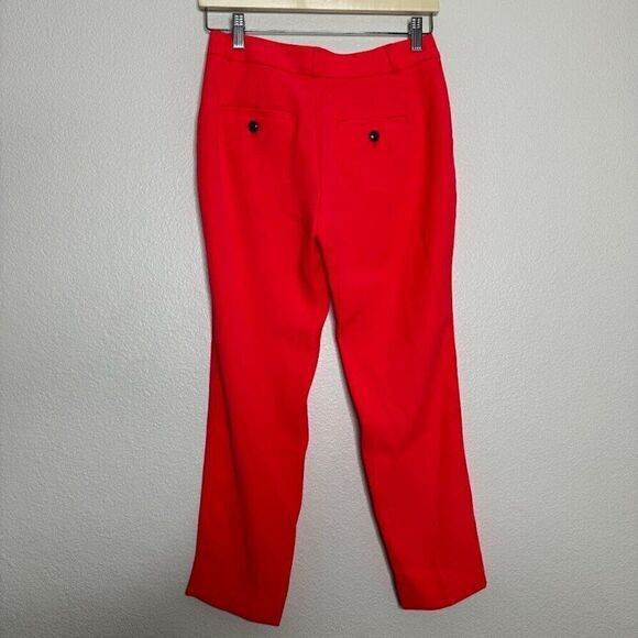 Banana Republic Avery Pants Hot Pink Mid-Rise Trouser Casual Career Sz 00 Petite - Picture 10 of 13